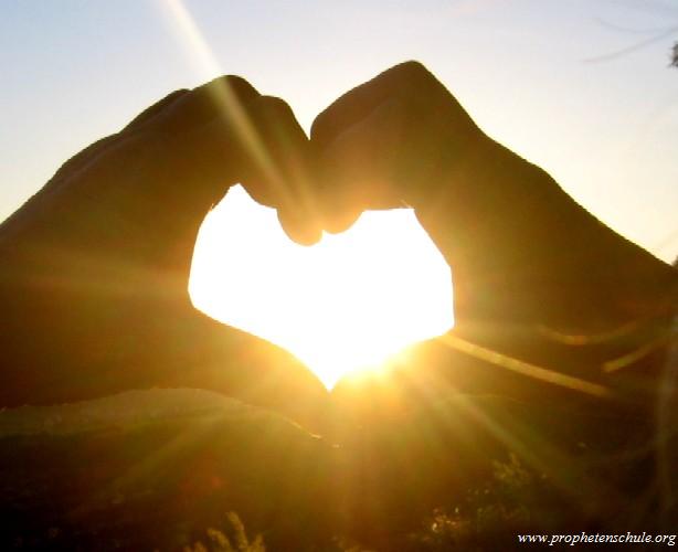 Herz in Sonne
