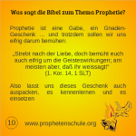 10 Bibelverse über Prophetie