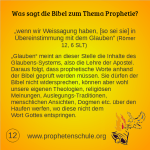 12 Bibelverse über Prophetie