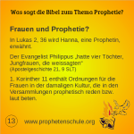 13 Bibelverse über Prophetie