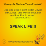 14 Bibelverse über Prophetie