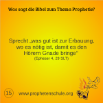 15 Bibelverse über Prophetie