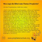 16 Bibelverse über Prophetie