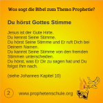 2 Bibelverse über Prophetie