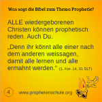 4 Bibelverse über Prophetie