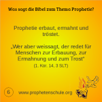 6 Bibelverse über Prophetie