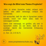 8 Bibelverse über Prophetie
