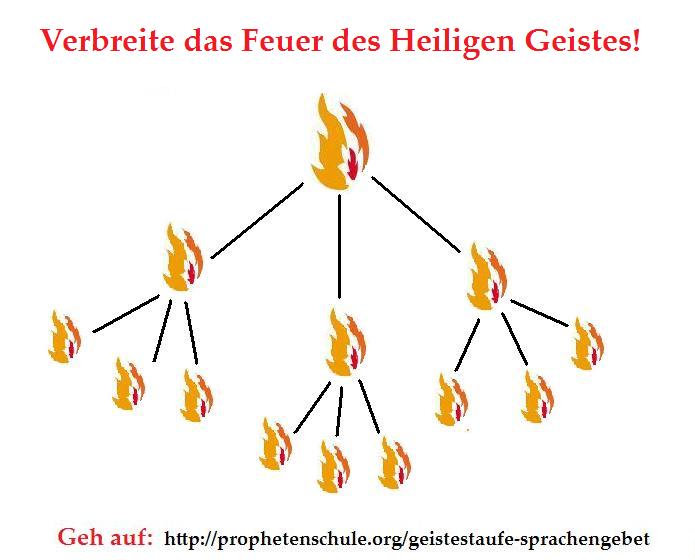 Verbreite das Feuer des Heiligen Geistes!