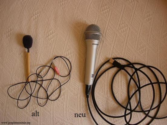 Altes und neues Mikrofon