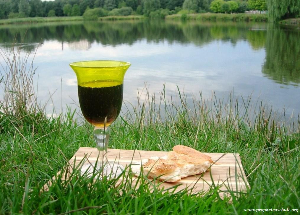 Abendmahl im Park am See