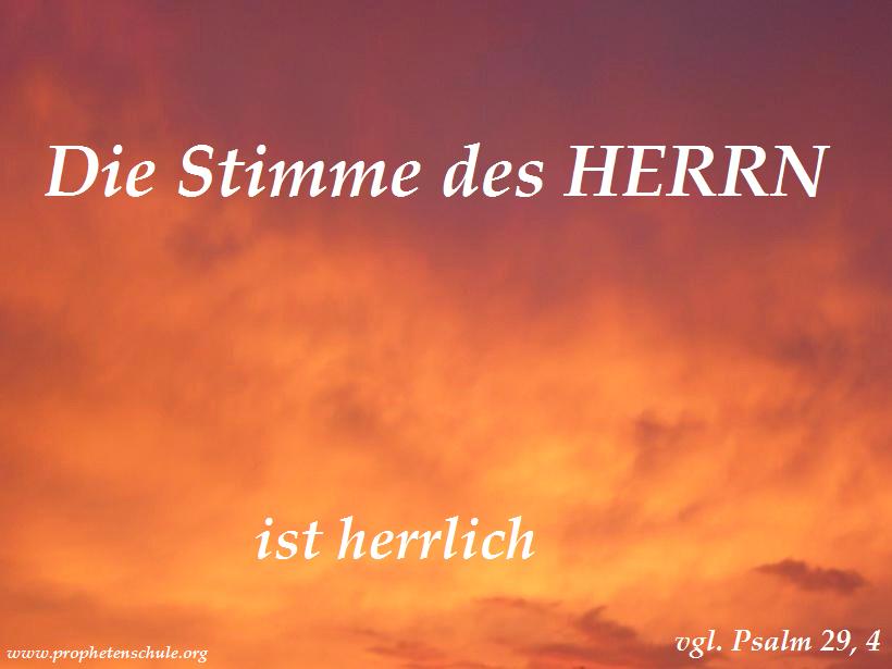 Psalm 29,4b Die Stimme des HERRN