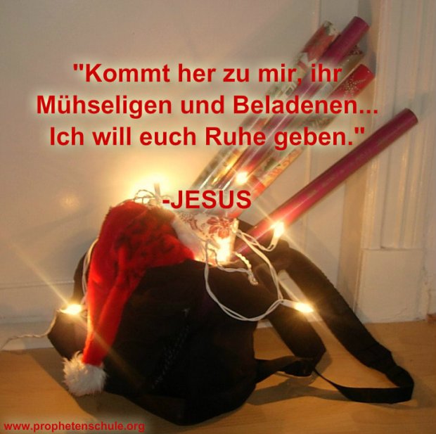 JESUS gibt Frieden im Weihnachtsstress