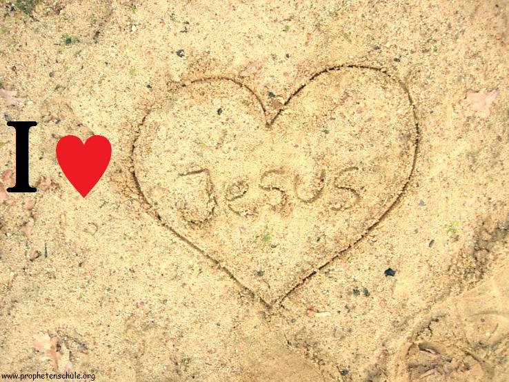 Ich liebe JESUS Sand