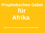 Prophetisches Gebet Afrika