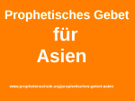 Prophetisches Gebet Asien