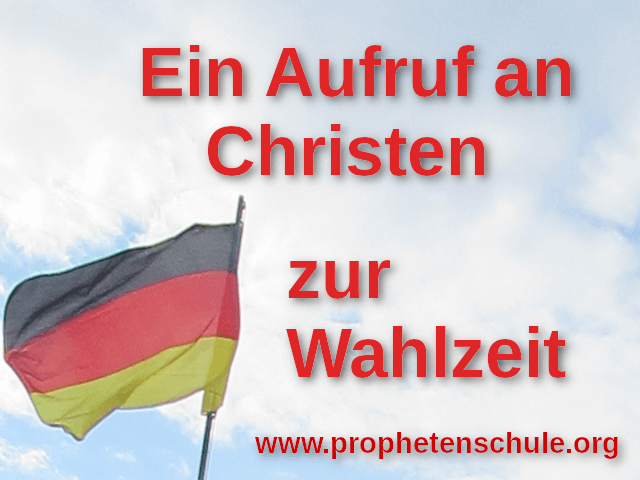 Himmel und Deutschlandflagge. Mit Text - Ein Aufruf an Christen zur Wahlzeit