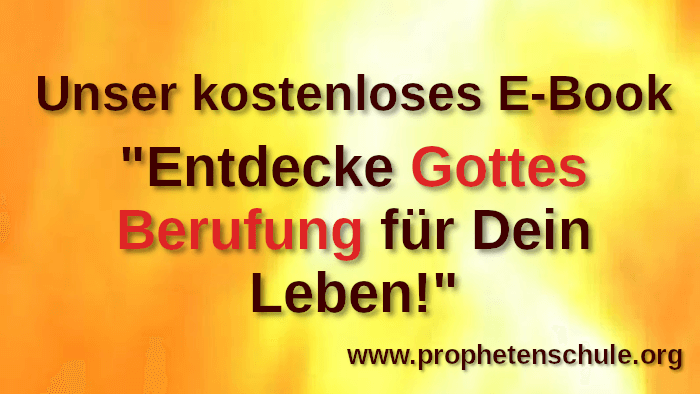 Hintergrund gelb-orange mit Text: Unser kostenloses E-Book Entdecke Gottes Berufung für Dein Leben!