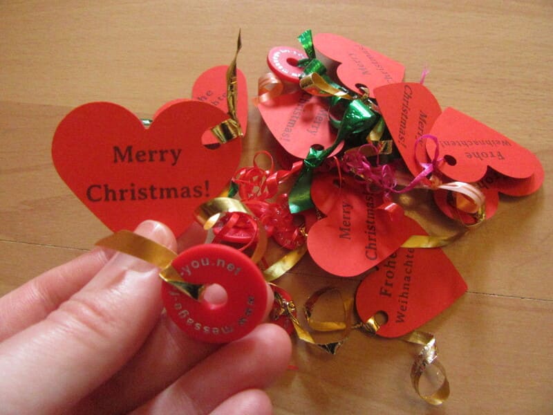 Foto Herzen mit Chips Weihnachten